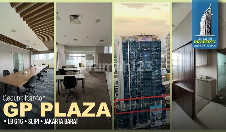 Perkantoran Strategis GP Plaza Full Furnish 616 m2 Slipi Jakarta