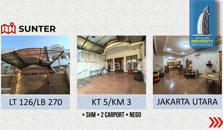 Good House CHEAP Fully Furnished in Sunter Complex, North Jakarta