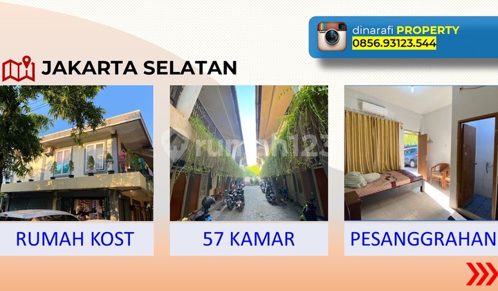 Kost 57 Kamar Occupancy 100% SHM Pesanggrahan, Jakarta Selatan