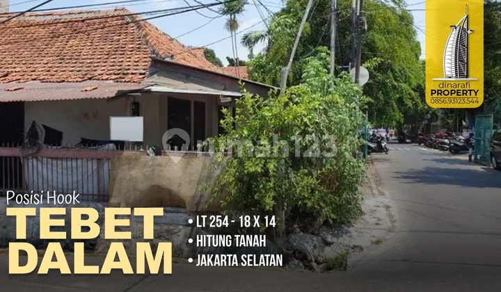 Rumah Hook Hitung Tanah Tebet Dalam Jalan Lebar, Jakarta Selatan