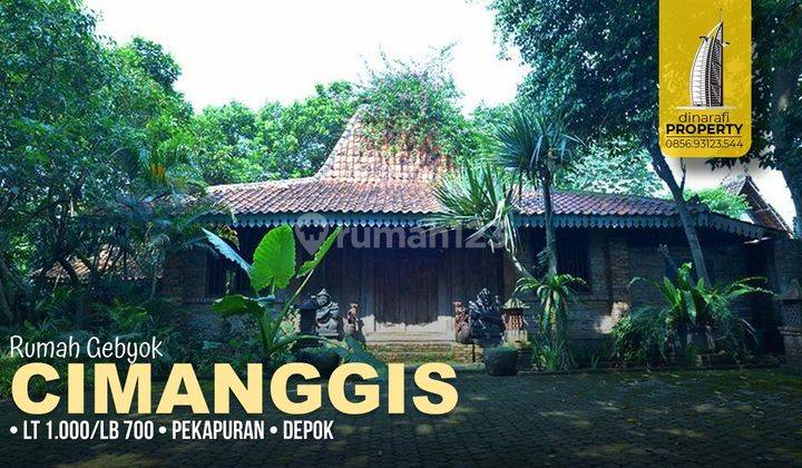 Rumah Gebyok Jawa Bagus SHM di Pekapuran, Cimanggis Depok 1