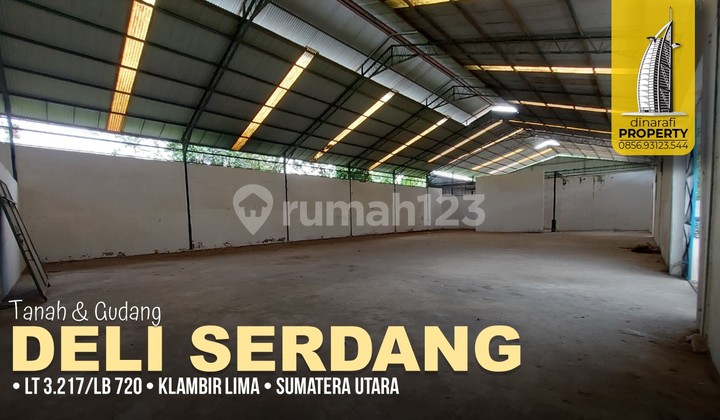 Gudang Bagus 720 m2 SHM Hamparan Perak, Deli Serdang