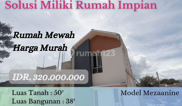 Rumah Termurah Model Mezzanine Dekat Tol Sawangan Depok 1