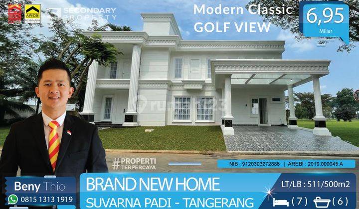 Rumah Baru Lt.511m2 Golf Dan Danau View Suvarna Padi Tangerang 1