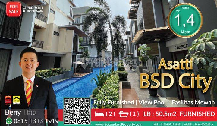 Rumah Asatti Vanya Park Furnished Kolam Renang Bsd City 1