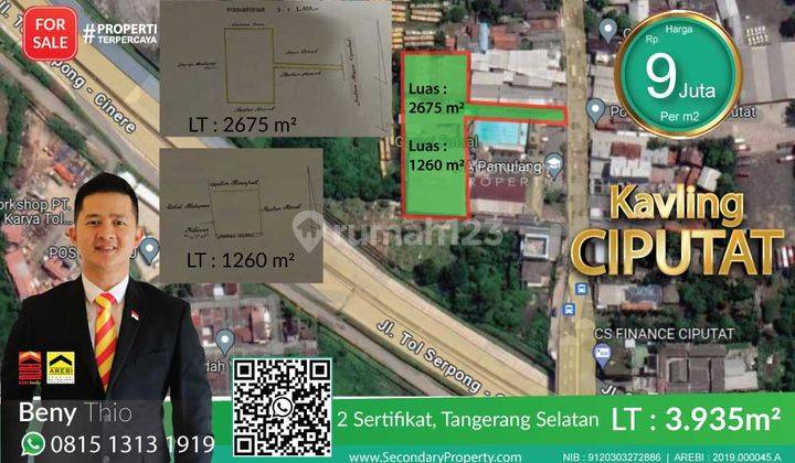 Kavling Tanah Komersial Lt. 3.935m2 Ciputat Raya Tangerang, Tangerang Selatan 2