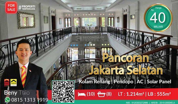 Rumah Mewah Lt. 1.590m2 Strategis SHM Pancoran Jakarta Selatan 2