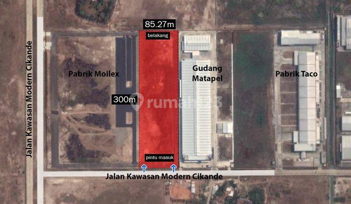 Dijual tanah dikawasan industri cikande serang tanah kotak 1