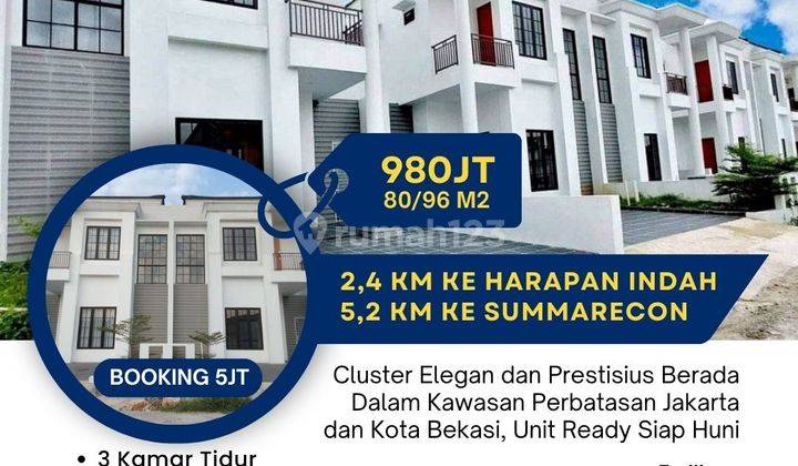 Rumah Murah di Bekasi Utara Bisa Tanpa Dp, Langsung Huni Dekat Hi 1