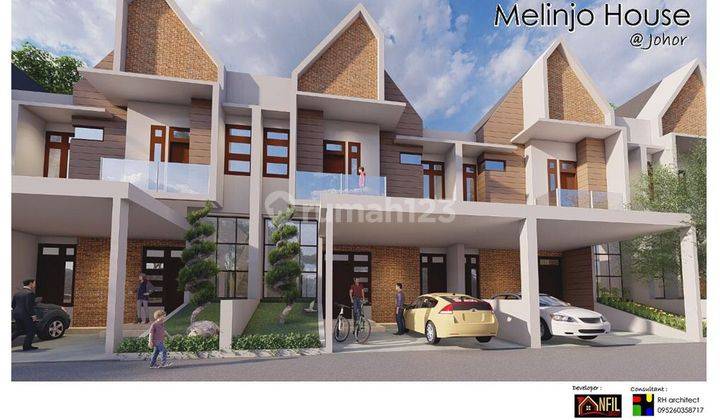 Melinjo House Jalan Melinjo 2 Rumah Baru 2 Lantai SHM Medan Johor 1