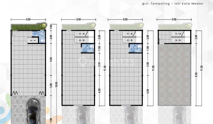 Jual Ruko 3 1 2 Lantai Lokasi Strategis Jl Tempulinh Medan 8