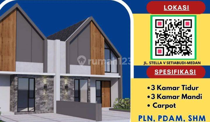 Rumah Scandinavian Type Mezanine Daerah Setiabudi Selayang Medan  2