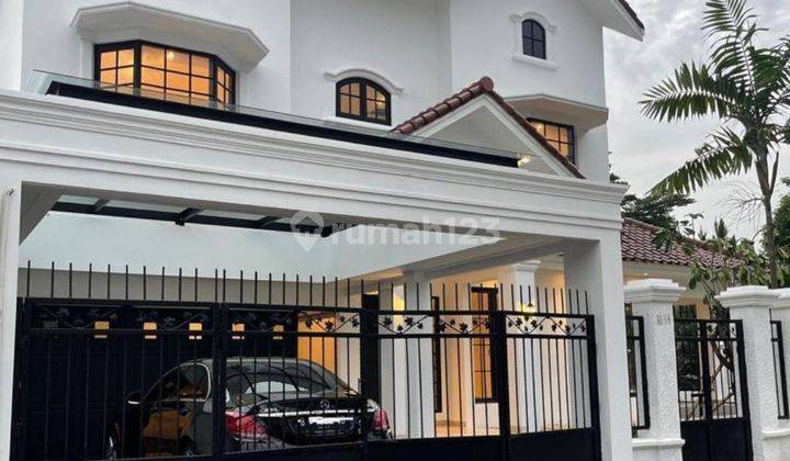 Dijual Cepat Rumah Mewah Hook Villa Delima, Lebak Bulus, Brand New Renovated Lokasi Strategis Dekat Dengan Stasiun Mrt, Lingkungan Tenang 