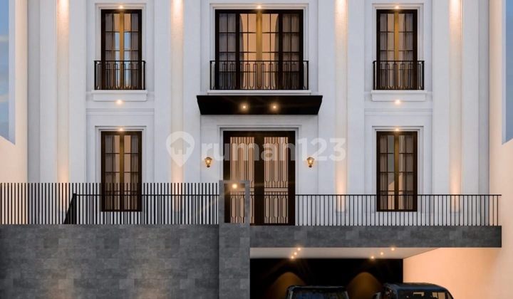 Brand New 2 Unit Rumah Classic Modern Di Bangka - Kemang Jakarta Selatan  2