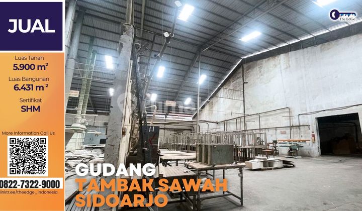 Industrial Warehouse Tambak Sawah Sidoarjo HGB Pt, Ready to Operate