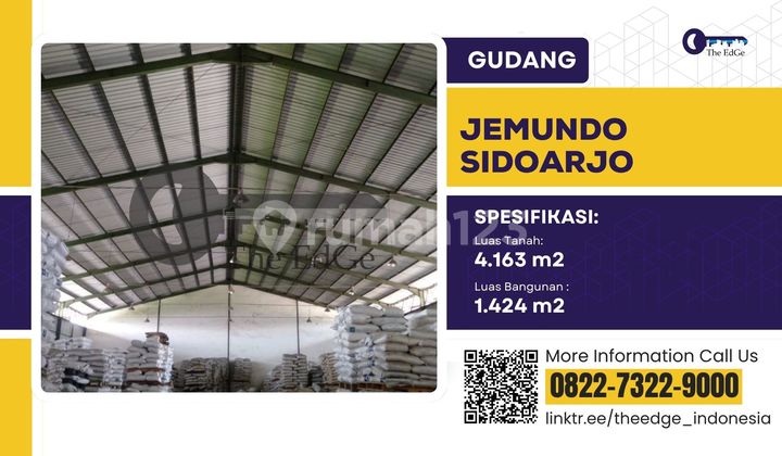 Jual Cepat Gudang Strategis di Taman Sidoarjo – Tanah Luas