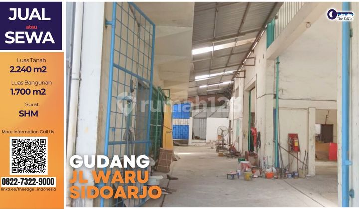 Disewakan Gudang Waru, Sidoarjo SHM, Siap Operasional - The Edge