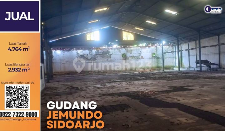 Gudang Besar Jemundo Taman Sidoarjo - Bangunan 2.900 M²