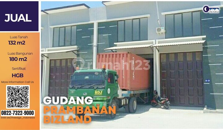 For Sale 180 M Warehouse Prambanan Bizland 2 Minutes From Toll in Gresik