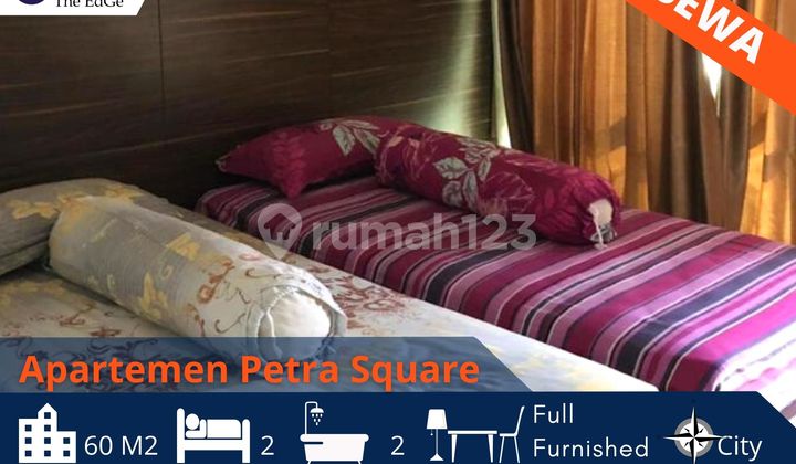 Apartemen Petra Square 2 Kamar Tidur View Kota Full Furnished 3