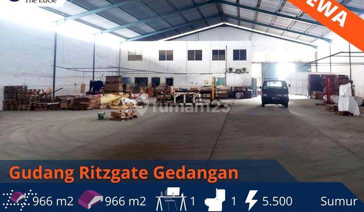 Disewakan Gudang Ritzgate Gedangan 5