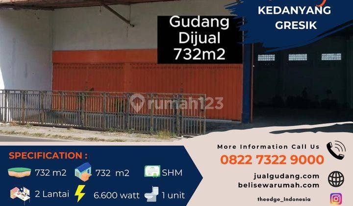 Jual Gudang Kedanyang Gresik 14 Dari Gerbang Tol Kebomas The Edge 1