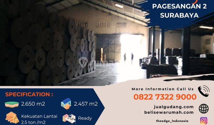 Disewakan Gudang Jambangan Pagesangan Surabaya The Edge 2