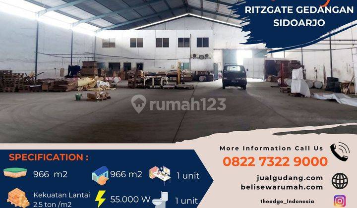 Gudang Ritzgate Gedangan Sidoarjo Akses 12 Km Dari Bandara Juanda