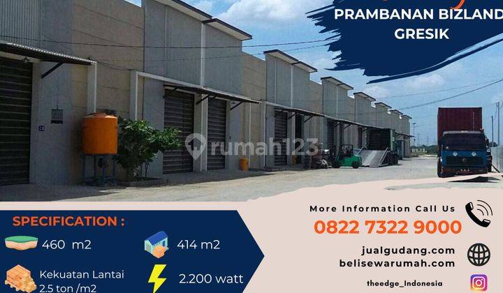 Turun Harga Gudang Prambanan Bizland Gresik Dari 3,9 M Ke 3,7  1