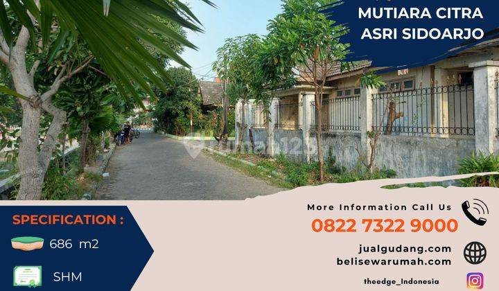 Jual Rumah Hitung Tanah di Perum Mutiara Citra Asri Sidoarjo 1