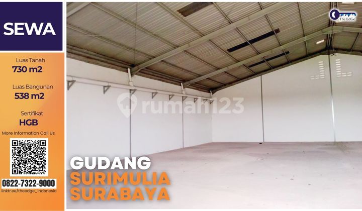 Margomulyo Surimulia Surabaya Warehouse for Rent - The Edge