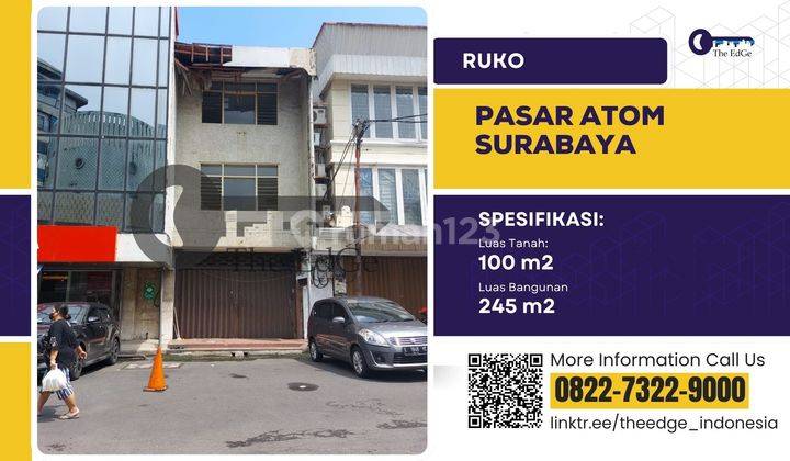 Disewa Ruko Pasar Atom Tahap 4 Blok G The Edge  1