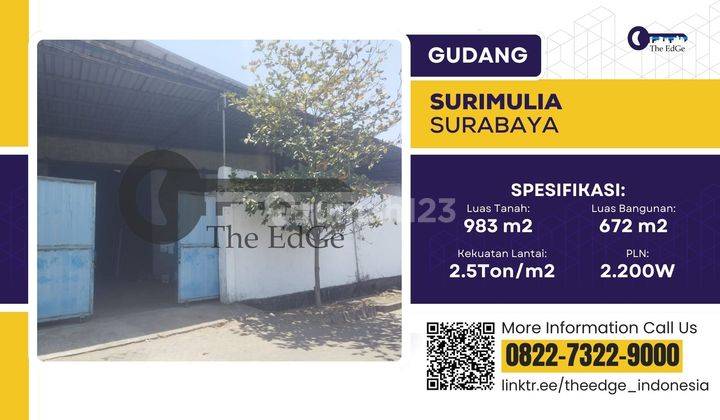 Sewa Gudang Surimulia 500 Meter Ke Gerbang Tol Tandes the Edge 1