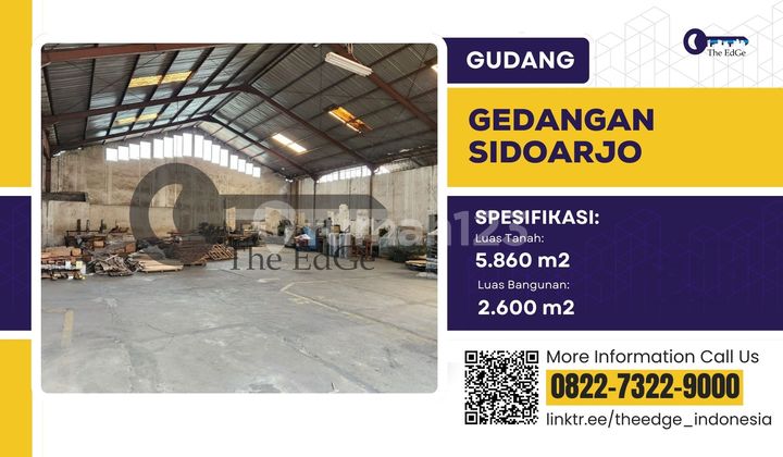For Sale Warehouse Gedangan Sidoarjo near Juanda Toll - The EdGe