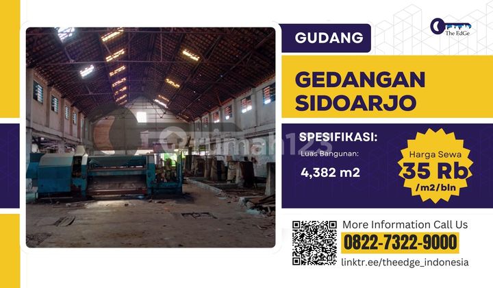 For Rent: Gedangan Sidoarjo Warehouse, The Edge For Rent: Gedangan Sidoarjo Warehouse, The Edge