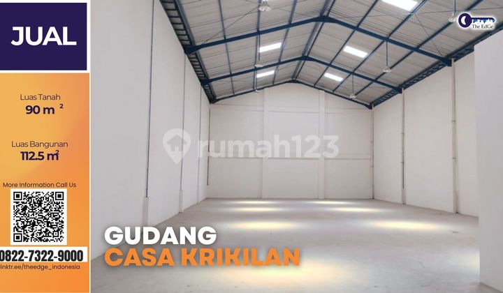 Jual Gudang Casa Krikilan Driyorejo 15 Menit Dari Gerbang Tol Krian
