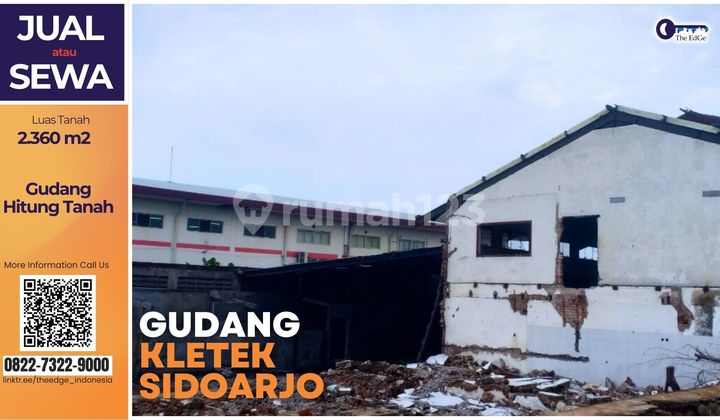 Gudang Hitung Tanah di Kletek Sidoarjo | Cocok Gudang & Investasi
