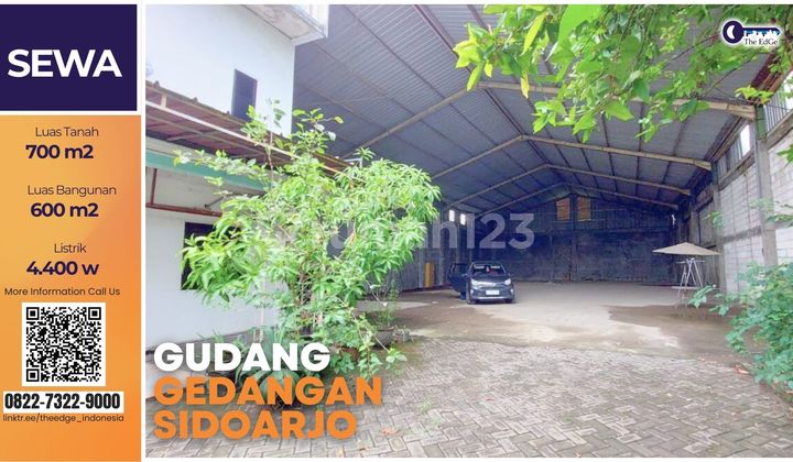 For Rent Warehouse Gedangan Sidoarjo 700 m² - Fits 20-Foot Container