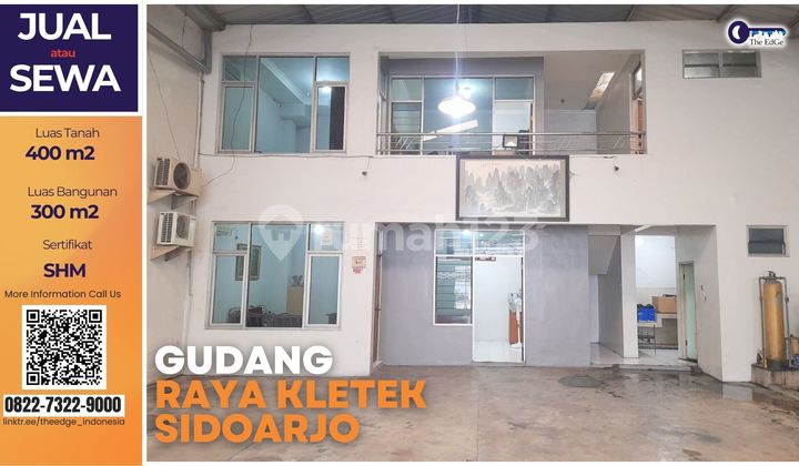 Commercial Warehouse for Rent, 300 sqm, Raya Kletek, Sidoarjo Commercial Warehouse for Rent, 300 sqm, Raya Kletek, Sidoarjo