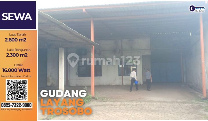 Warehouse 2,300 m² in Trosobo Sidoarjo | Certificate of Ownership | 16,000 VA Power | South Facing Warehouse 2,300 m² in Trosobo Sidoarjo | Certificate of Ownership | 16,000 VA Power | South Facing
