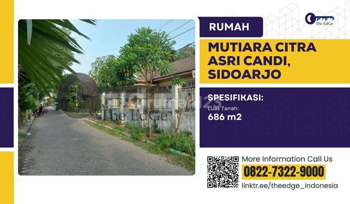 Jual Rumah Hitung Tanah di Perum Mutiara Citra Asri Sidoarjo 1