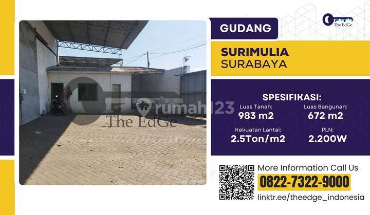 Sewa Gudang Surimulia 500 Meter Ke Gerbang Tol Tandes the Edge 2