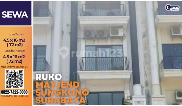 Lease 4-Story Shop House Mayjend Sungkono Rich Palace Surabaya The Edge 1