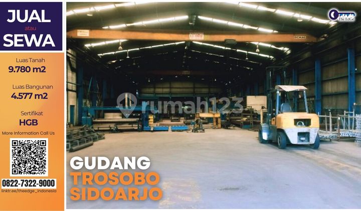 Gudang Industri Sidoarjo Akses Tol Trosobo | Lahan Luas & Siap Pakai