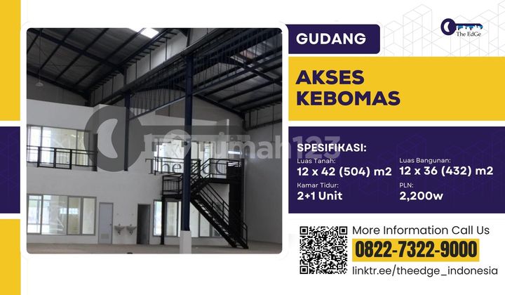 Gudang Akses Kebomas Gresik 10 Minutes From Toll Exit, Height 9 Meters Gudang Akses Kebomas Gresik 10 Minutes From Toll Exit, Height 9 Meters