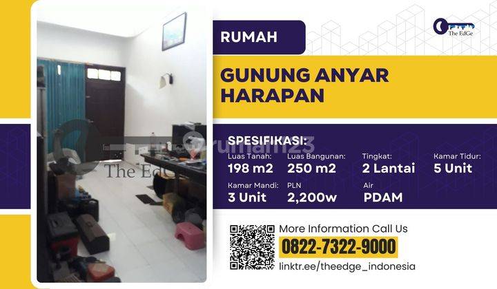 Jual Rumah 2 Lantai Gunung Anyar Harapan Surabaya The Edge 1