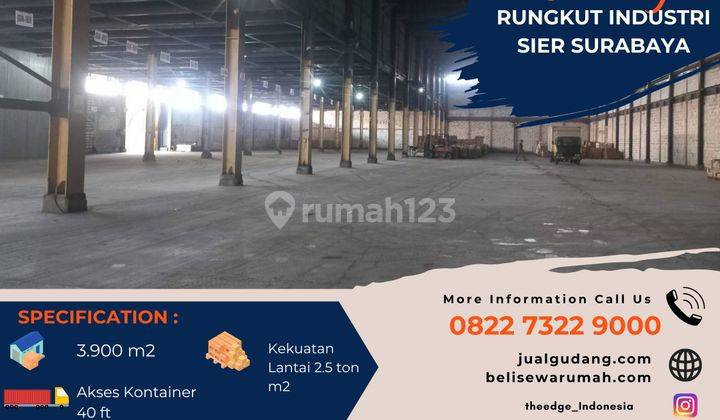 Sewa Gudang Sier Rungkut Industri Surabaya Luas 4000 M2 The Edge  1