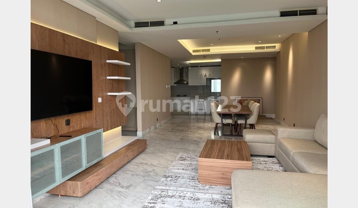 (Negotiable) 3BR Furnished with Balcony Apartment at Senayan City Residences