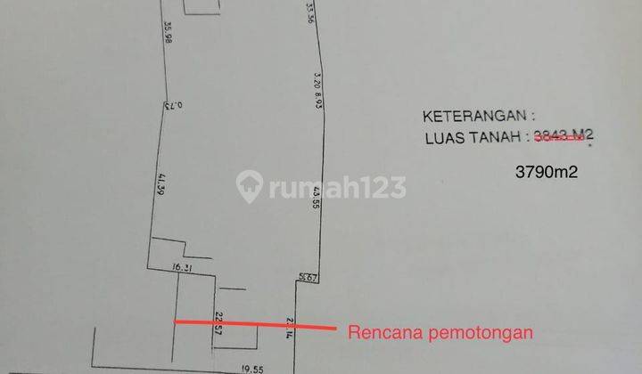 Tanah di Cakung, Jakarta Timur SHM 3.790 m² 2