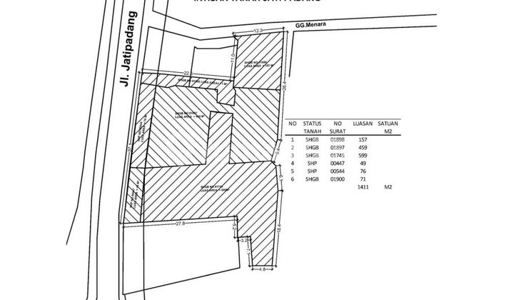 Dijual Tanah Komersial Siap Pakai Di Jatipadang Raya Tb Simatupang Jakarta Selatan di Jatipadang raya tb simatupang